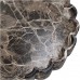 Кръгло декоративно плато 33х5см Marble кафяво